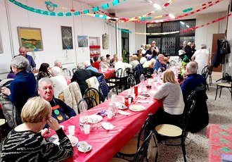 Una cena organizzata dal centro anziani 