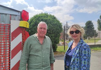 Assessore Claudio Dotti e la sindaca Ivonne Cosciotti 