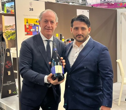 Luca Zaia e Luca Prina con il Mar'e Soli 