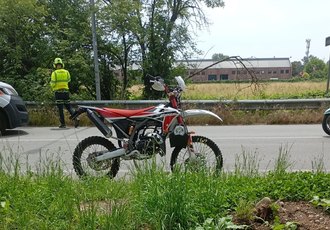 La moto del sinistro 