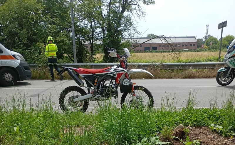 La moto del sinistro 
