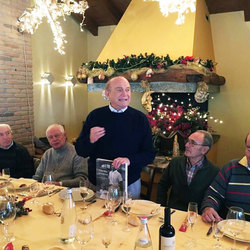 Ernesto Pellegrini alla Trattoria Mirazzano con gli 