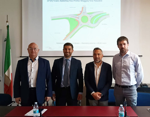 Da sinistra Gabriele Olivari , Roberto Gabriele, Franco Lucente, Loris Molteni 