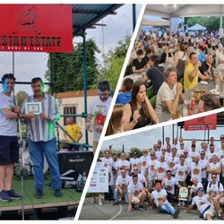 Festa d'Estate, a dinistra Paolo Lago consegna la benemeranza al dott. Luigi Di Palma 