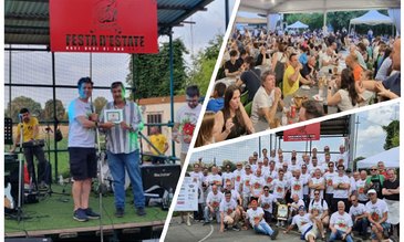 Festa d'Estate, a dinistra Paolo Lago consegna la benemeranza al dott. Luigi Di Palma 
