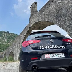 I Carabinieri sul luogo della tragedia 