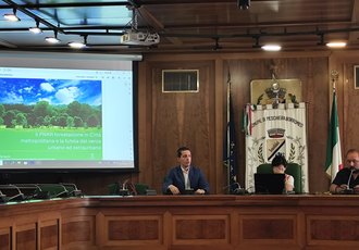 L'intervento il Consigere delegato alla Forestazione di Città Metropolitana, Giorgio Mantoan 