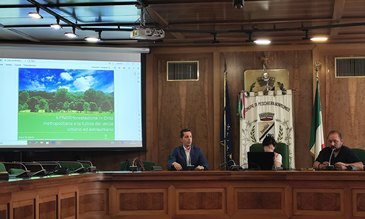 L'intervento il Consigere delegato alla Forestazione di Città Metropolitana, Giorgio Mantoan 