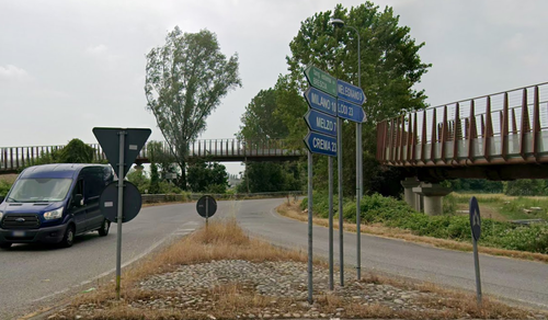Località Quattro Strade passerella ciclopedonale 