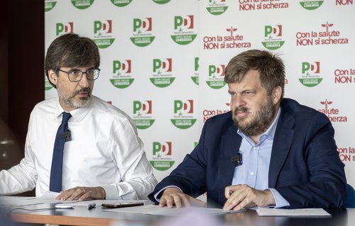 Il consigliere regionale Carlo Borghetti, e il capogruppo Pierfrancesco Majorino 
