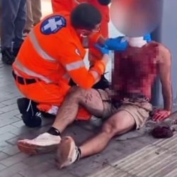 Il turista americano, dopo l'aggressione, è stato soccorso alla stazione di San Giuliano 