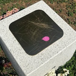 La targa in memoria di Diana Pifferi sfregiata con un oggetto appuntito 