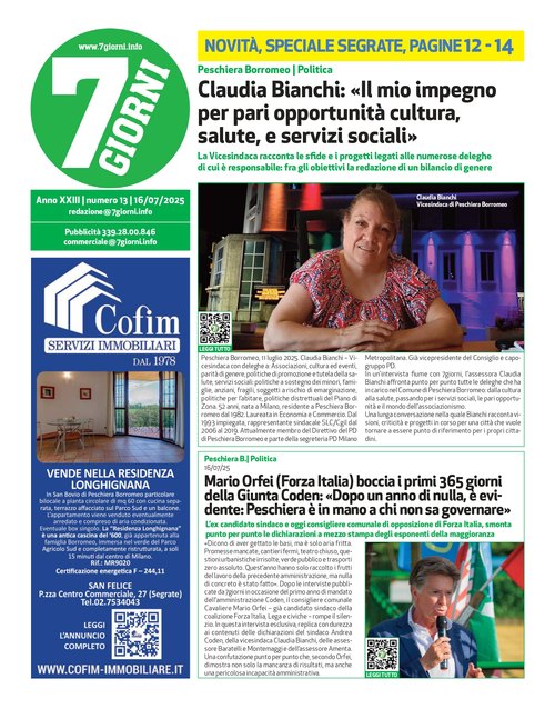 Numero 13 del 17 Luglio 2025 
