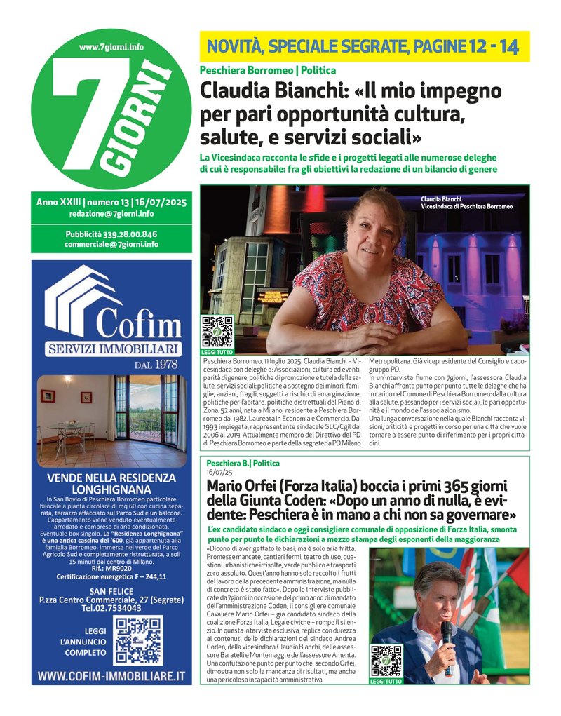 Numero 13 del 17 Luglio 2025 