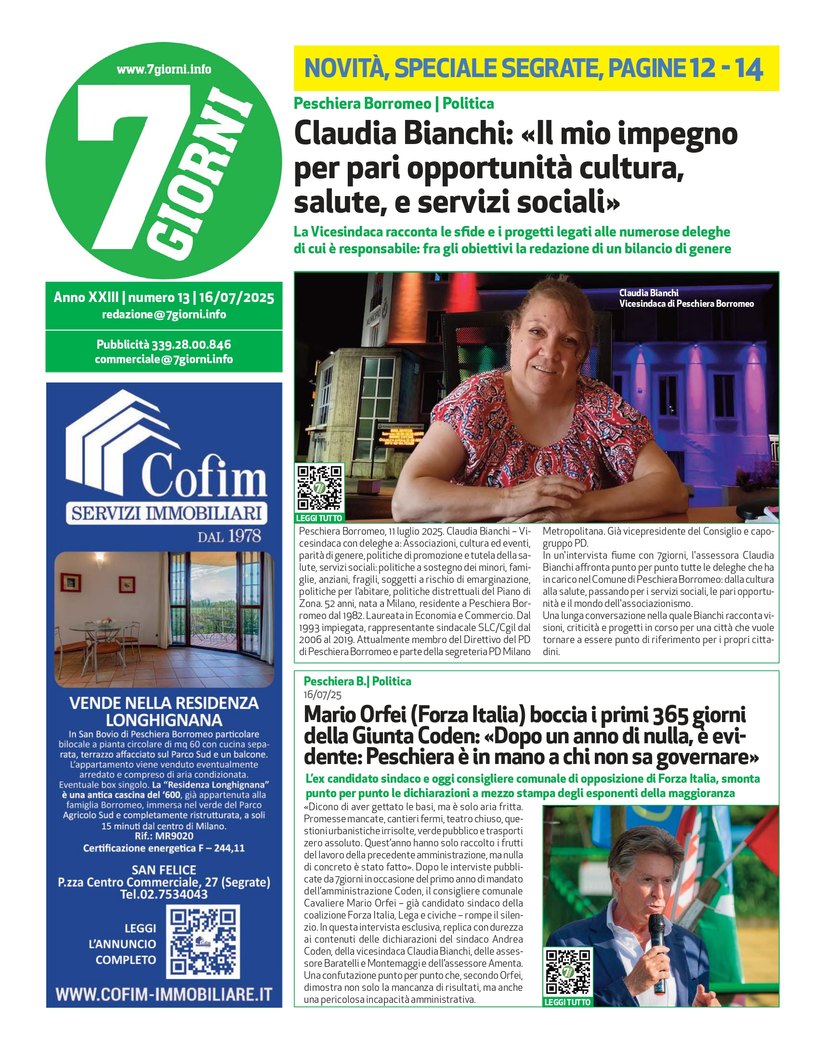 Numero 13 del 17 Luglio 2025 