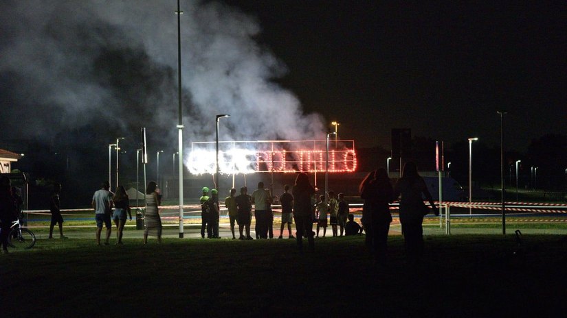 Fuochi d'artificio per la conclusione della festa 