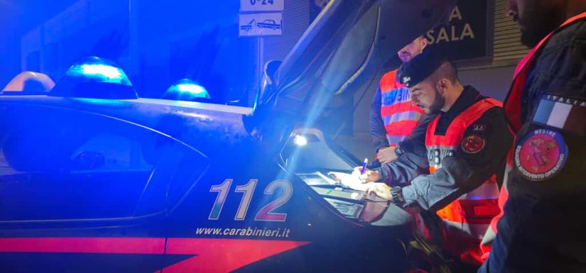 I militari dell'Arma impegnati nella maxi operazione di questa notte 