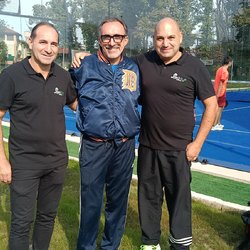 I fratelli Piscitelli con il sindaco Lorenzo Miglioli 