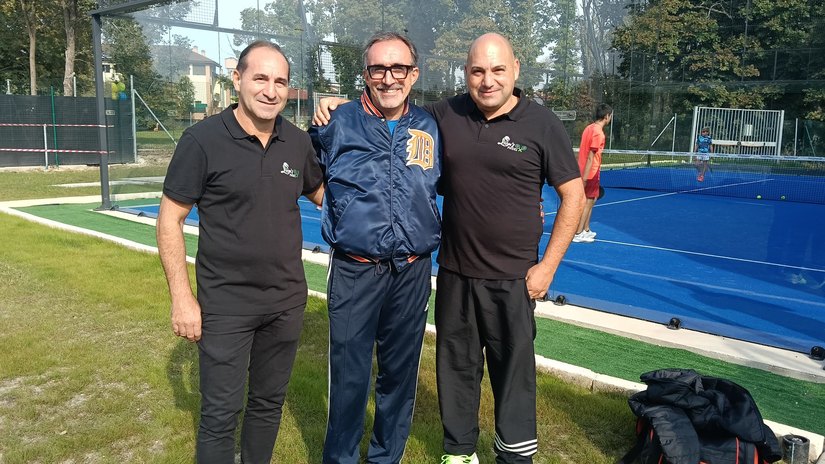 I fratelli Piscitelli con il sindaco Lorenzo Miglioli 