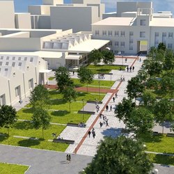 Come sarà piazzale delle Associazioni dopo la riqualificazione 