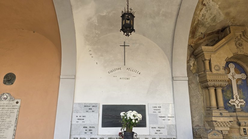 La tomba del pittore al cimitero di Volpedo. Photo: Stefano Brigati 
