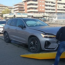 L'auto utilizzata per la fuga 