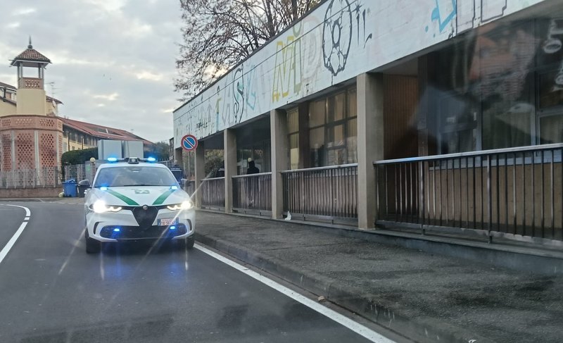 L'intervento della polizia locale 