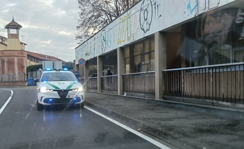 L'intervento della polizia locale 
