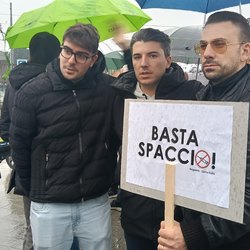 Matteo Fantinelli e Davide e Francesco Rocca (FdI) 