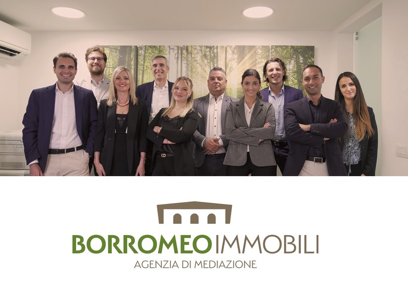 Il team di Borromeo Immobili e il nuovo marchio 