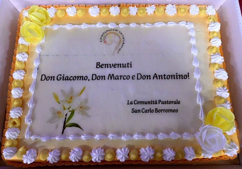 La torta con le dediche 