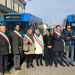 Il taglio del nastro 6/02/2020 con i sindaci del territorio 