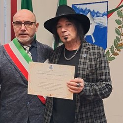 Roberto Cantafio e il Sindaco Gianni Fabiano 