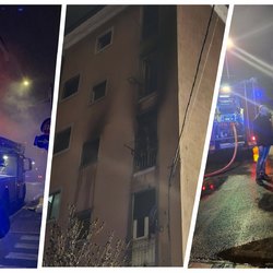 Le foto dell'incendio, prima e dopo l'ìintervento dei Vigili del Fuoco 