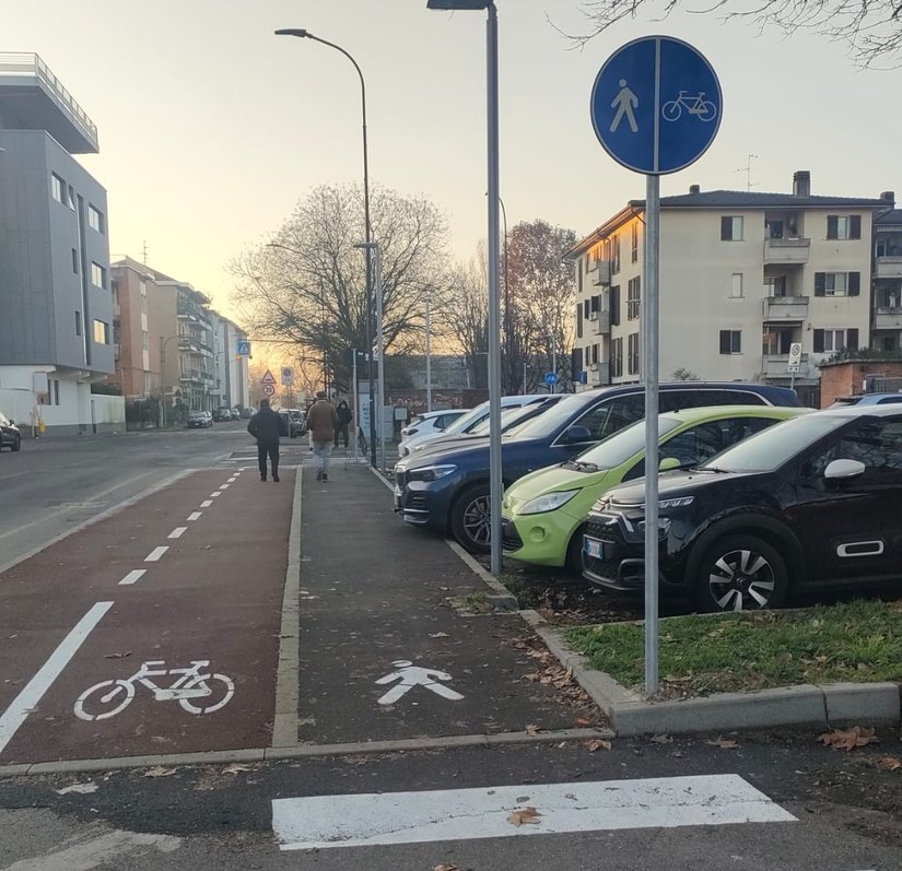 La foto della segnaletica 