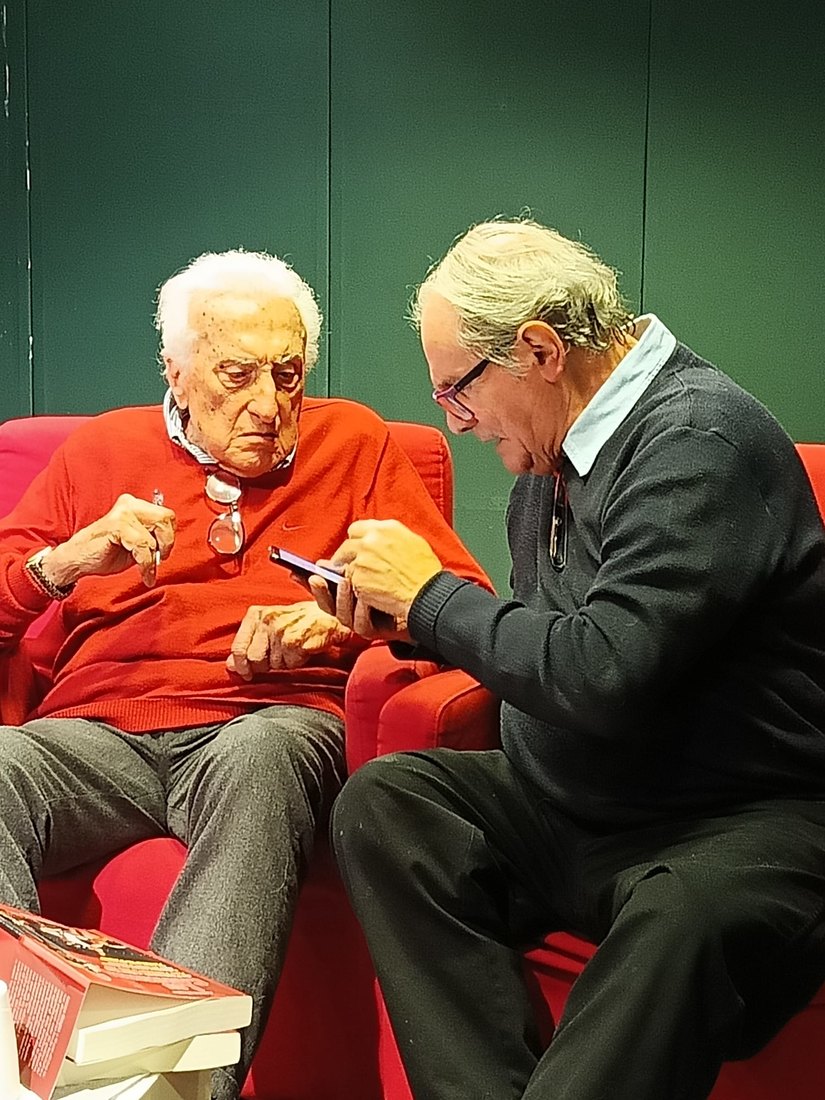 Bruno Ghidini con Sandro Gamba 