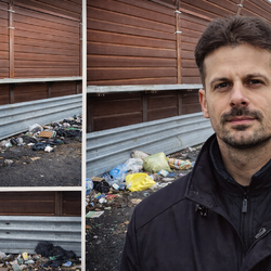 Un fotomontaggio di Simone Liberati con le foto delle segnalazioni 
