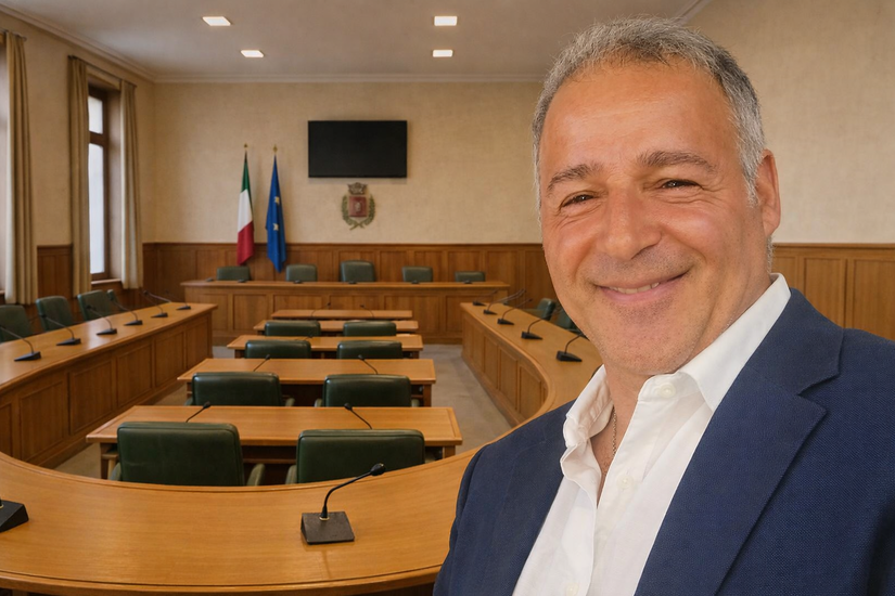 Nunzio Ruzzo nella Sala del Consiglio 