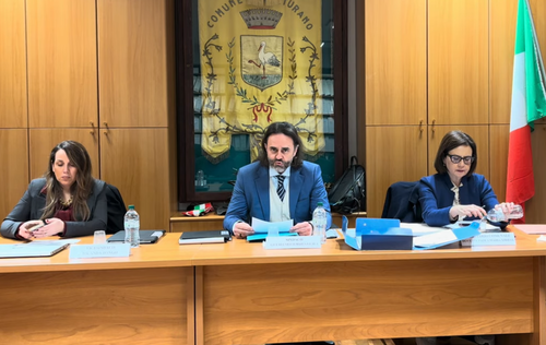 Uno screen shot dallo streaming del Consiglio comunale del 18 febbraio 2026 