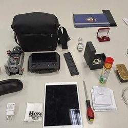 La refurtiva recuperata dalla polizia locale 