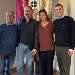 Da sx: Imed, Bellomo, Amira e Micaglio 