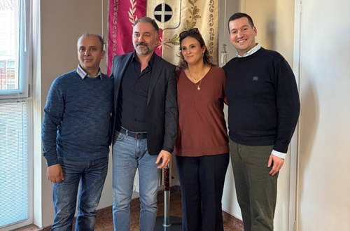 Da sx: Imed, Bellomo, Amira e Micaglio 