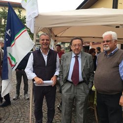 Fratelli d'Italia, da sinistra Antonio Florio, Riccardo De Coraro e Pietro Ferrari 