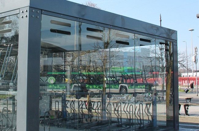 La nuova velostazione nei pressi del capolinea della M3 