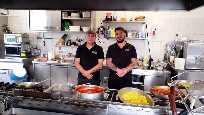 Lo chef Miguel González, e il titolare Ismaele Fontana 