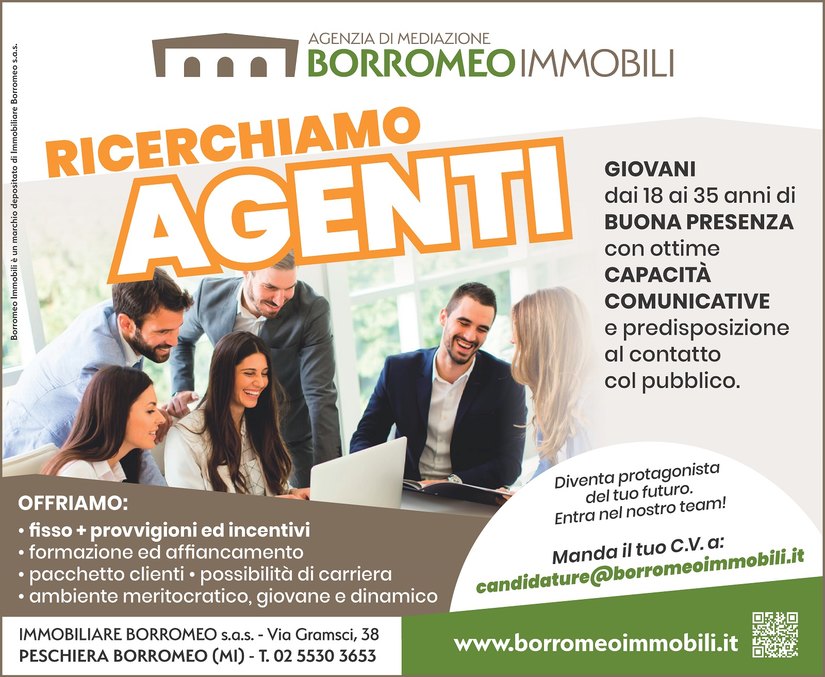Borromeo Immobili Peschiera Borromeo, cerca Agenti 