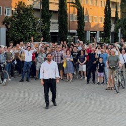 Segrate, il nuovo sindaco Di Chio con i suoi sostenitori 
