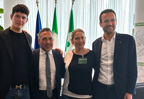 Da sinistra Simone Martelli, Franco Lucente, Rossana Campani e Marco Bestetti 