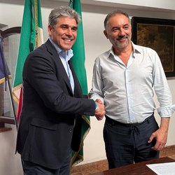 Vito bellomo e Alan Rizzi, presidente di Aler Milano 