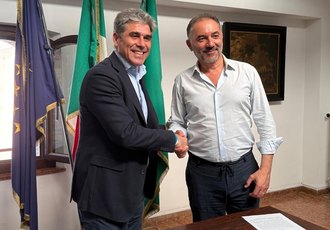 Vito bellomo e Alan Rizzi, presidente di Aler Milano 